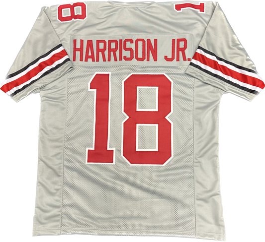 Marvin Harrison Jr #18 Jersey - Grey