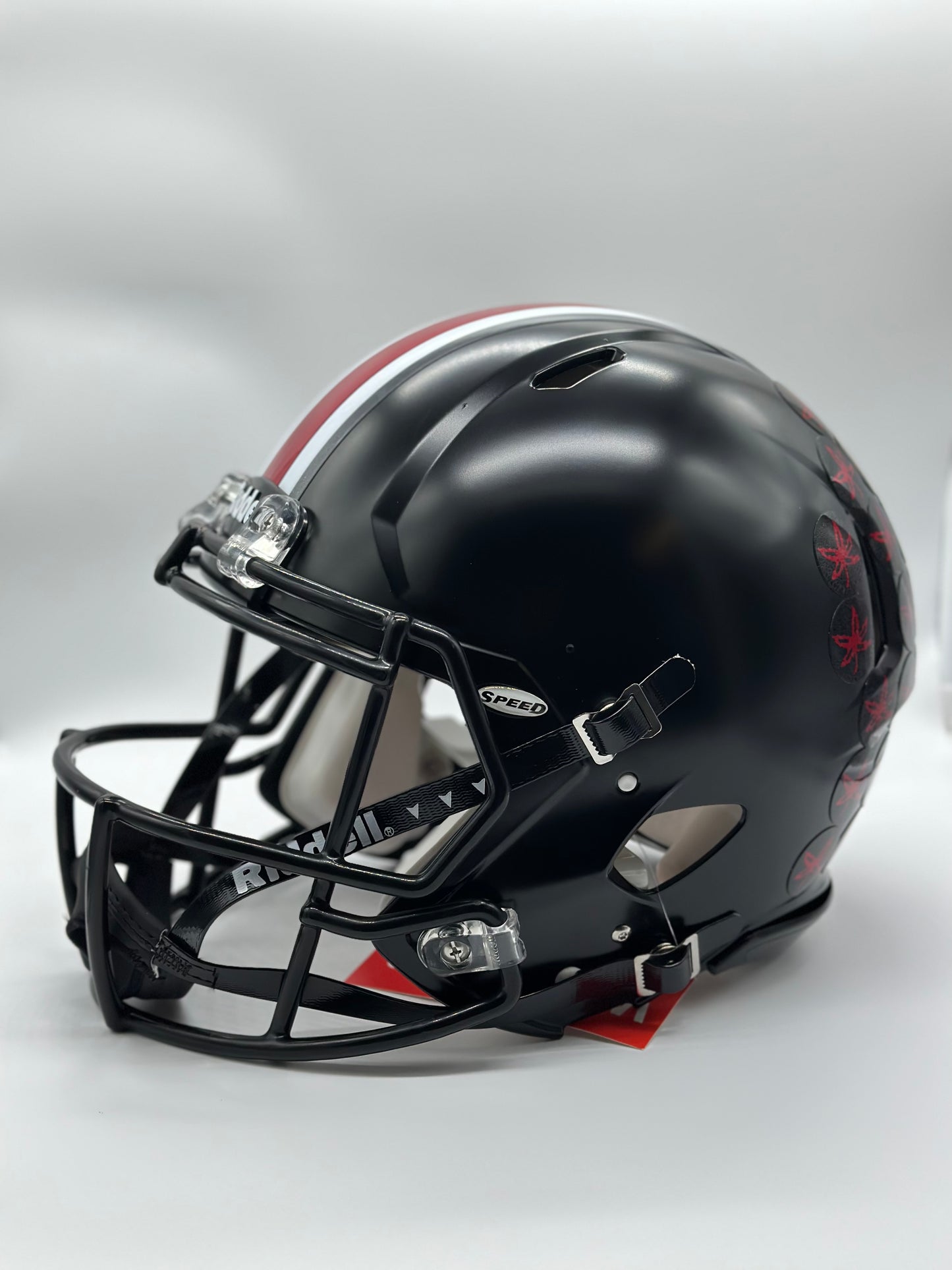 Autographed Marvin Harrison Jr Full Size Authentic Speed Helmet - Riddell - Black