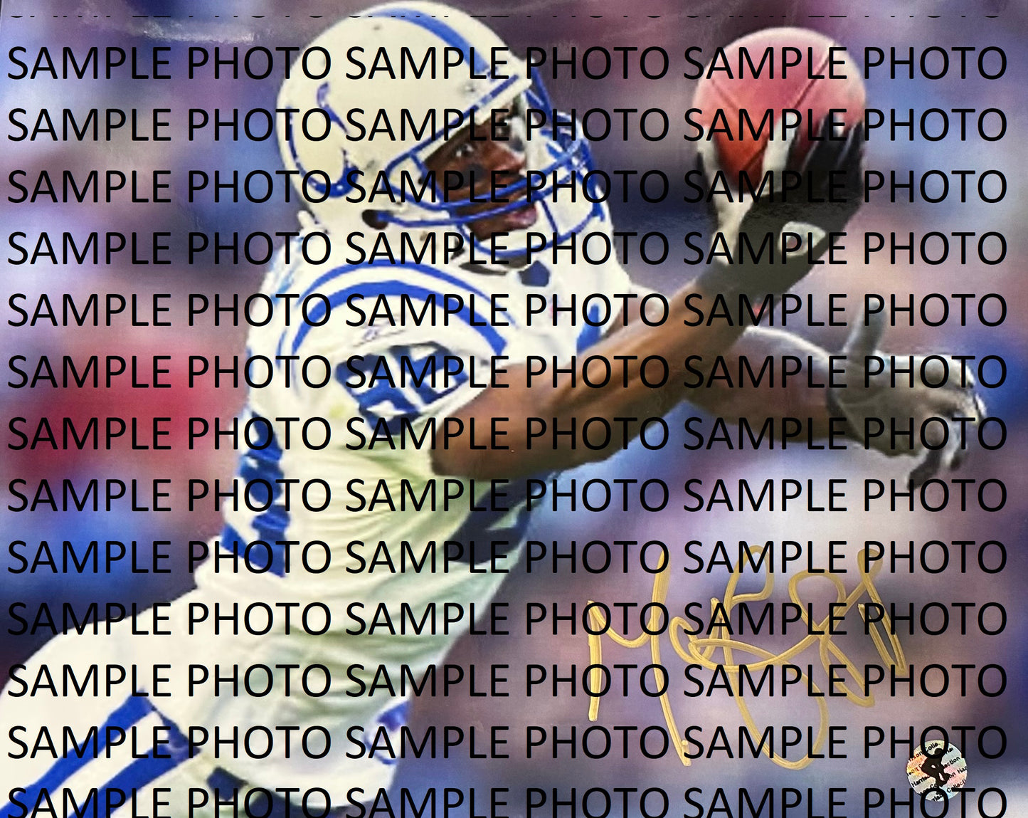 Marvin Harrison Sr Autograph Signed 8x10 Photo WHT