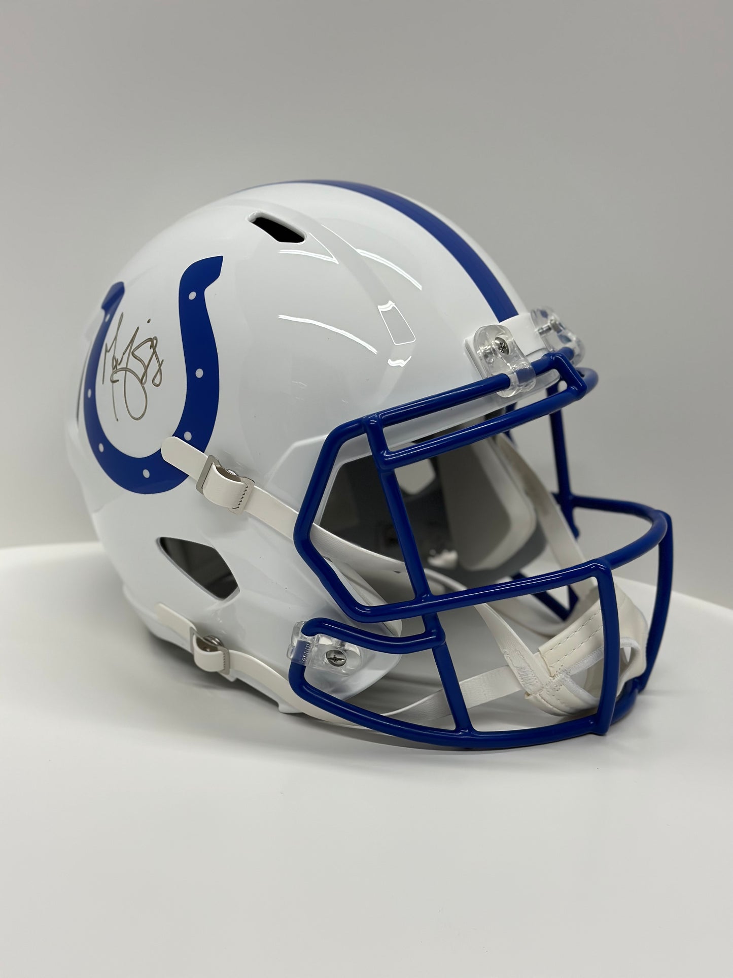 Autographed Marvin Harrison Full Size Replica Speed Helmet