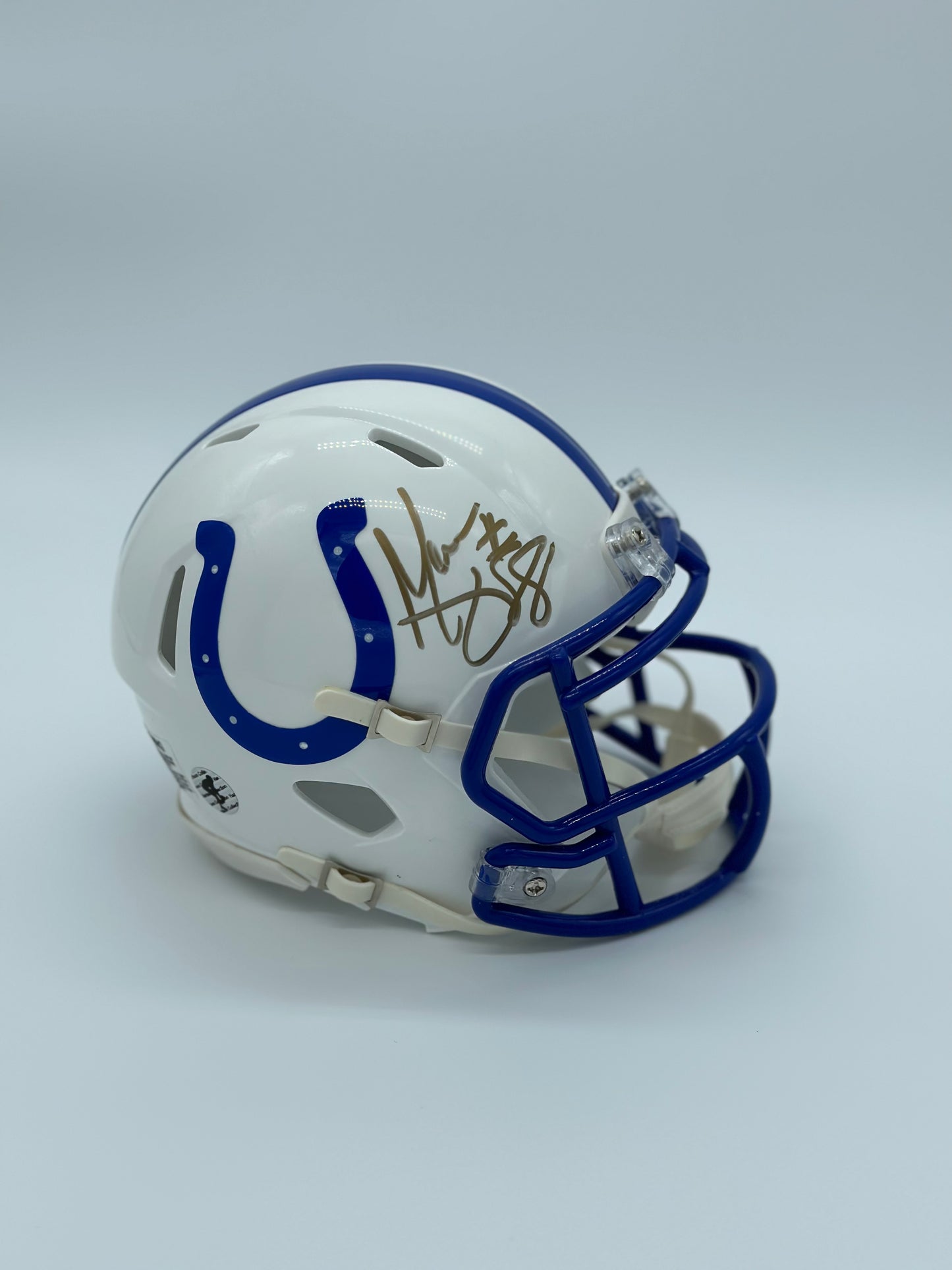 Autographed Marvin Harrison Sr Mini Speed Helmet