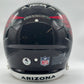 Cardinals Autographed Marvin Harrison Jr Full Size Replica Speed Helmet - Riddell - Matte Black