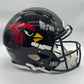 Cardinals Autographed Marvin Harrison Jr Full Size Replica Speed Helmet - Riddell - Matte Black