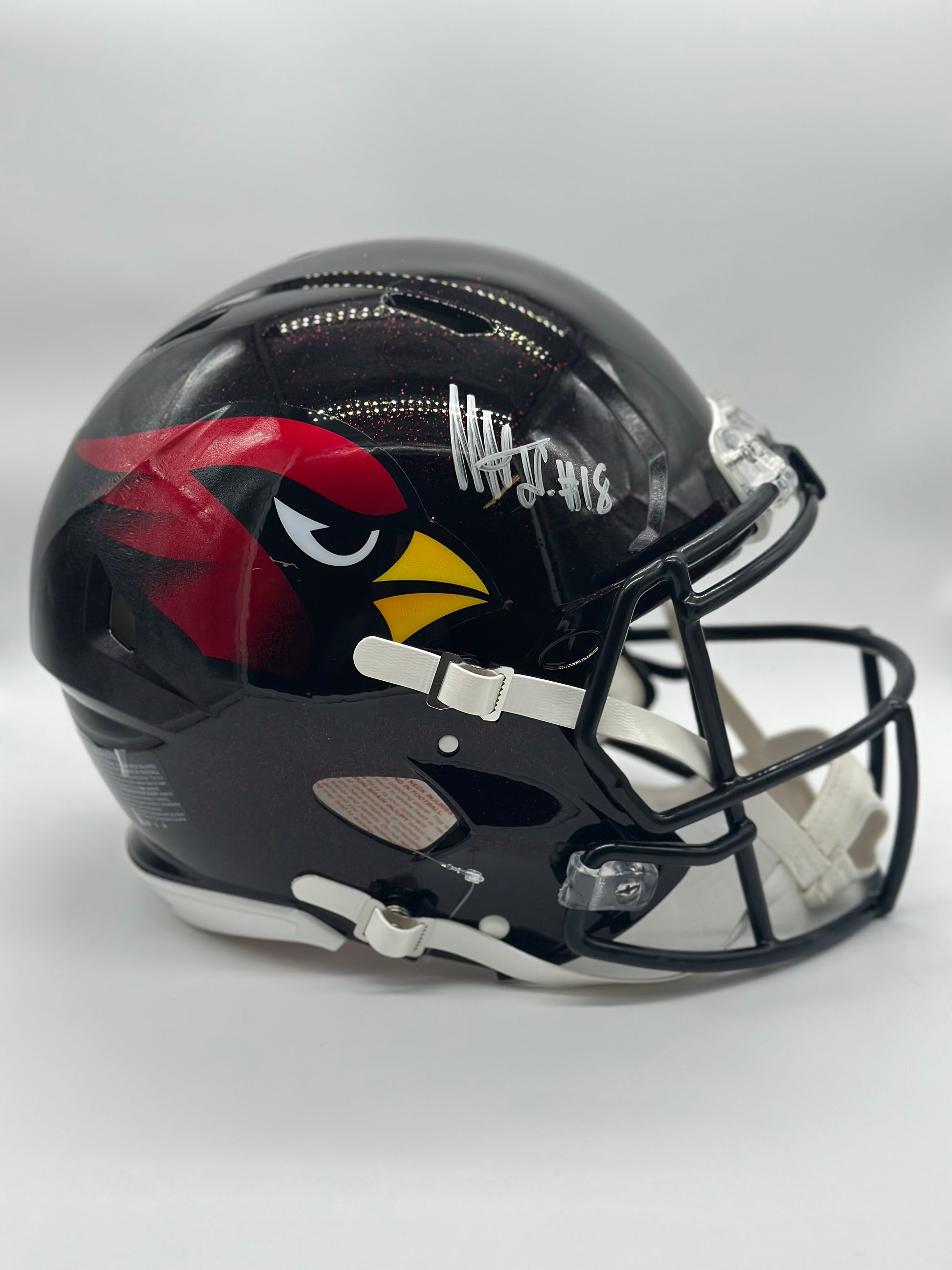 cardinal football helmet Cardinals Autographed Marvin Harrison Jr Full Size Replica Speed Helme – THE OFFICIAL HARRISON COLLECTION
