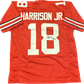 Autographed Marvin Harrison Jr #18 Jersey - Red