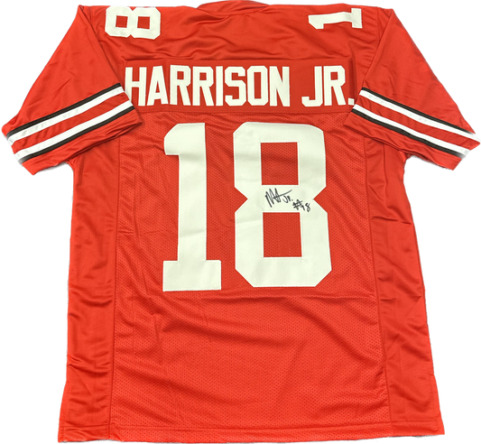 Autographed Marvin Harrison Jr #18 Jersey - Red