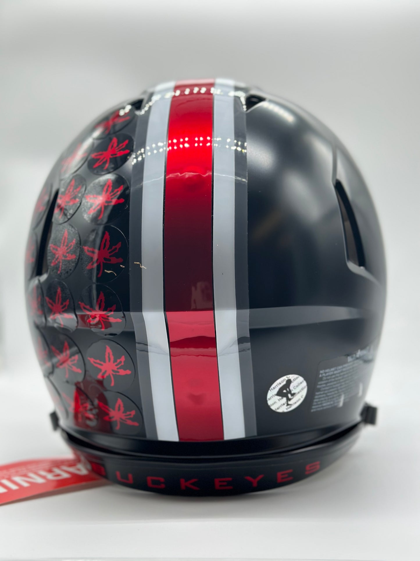 Autographed Marvin Harrison Jr Full Size Authentic Speed Helmet - Riddell - Matte Black