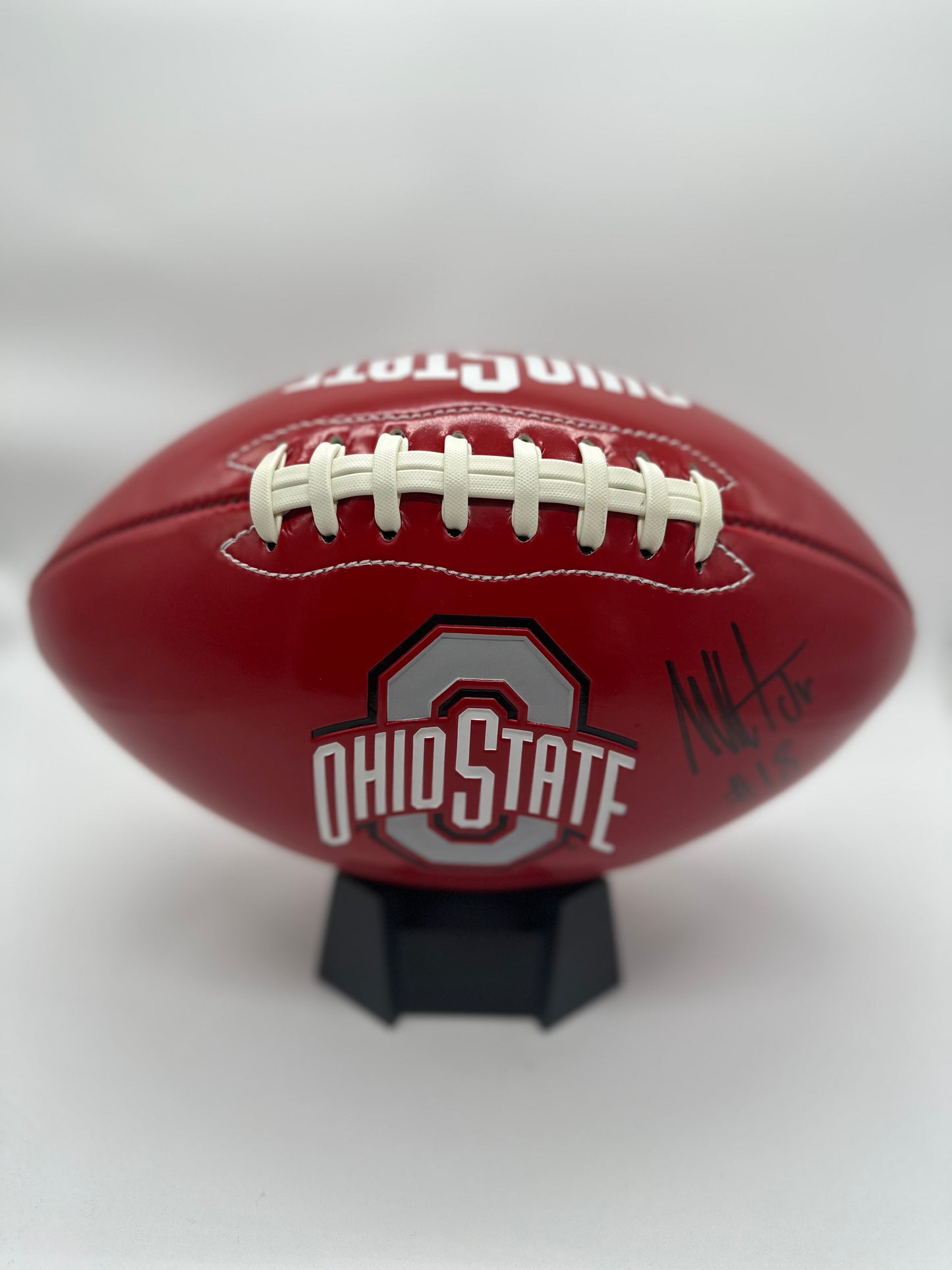Autographed Marvin Harrison Jr Football - Limited Edition Red