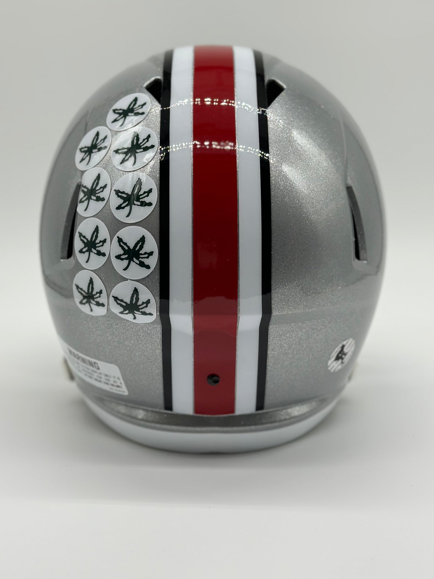 Autographed Marvin Harrison Jr Full Size Silver Replica Speed Helmet - Riddell
