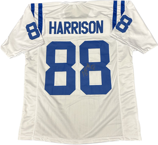 Autographed Marvin Harrison #88 Adult Jersey White - Gold Collection