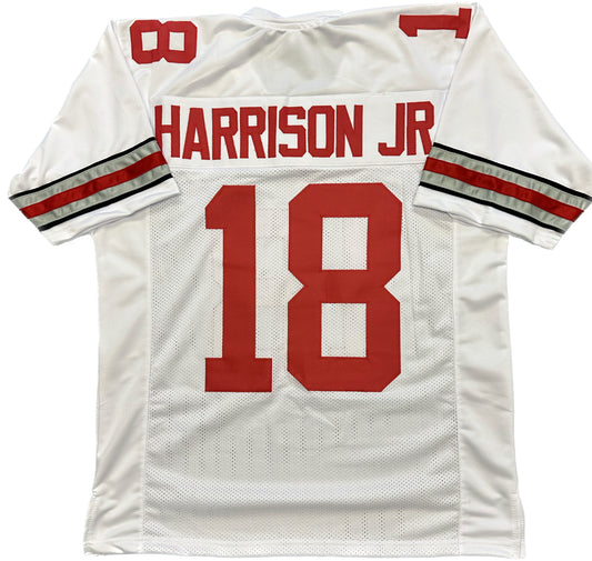 Marvin Harrison Jr #18 Jersey - White